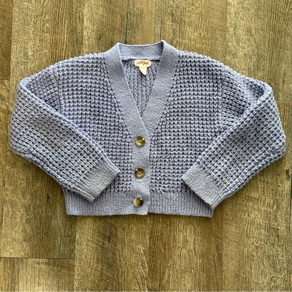 Girls Cat & Jack Cozy Purple Sweater